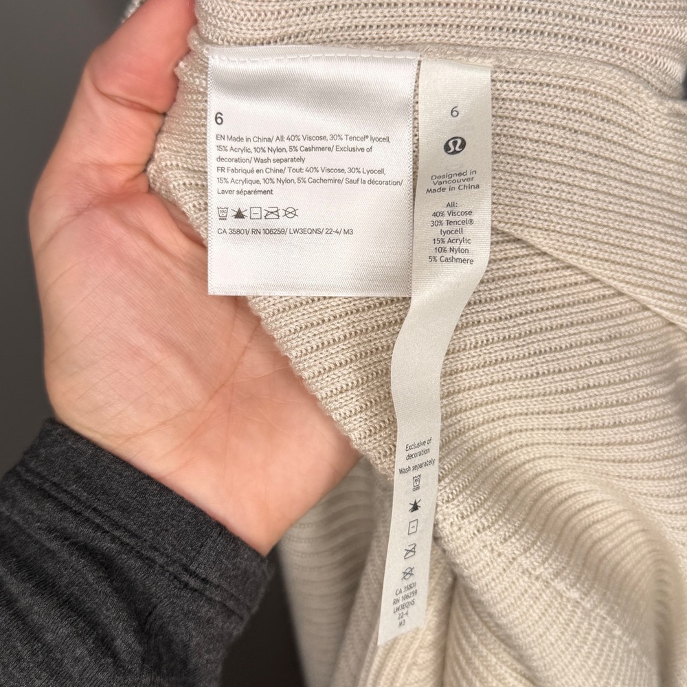 Lululemon White Opal Reversible Asymmetrical Cros… - image 6